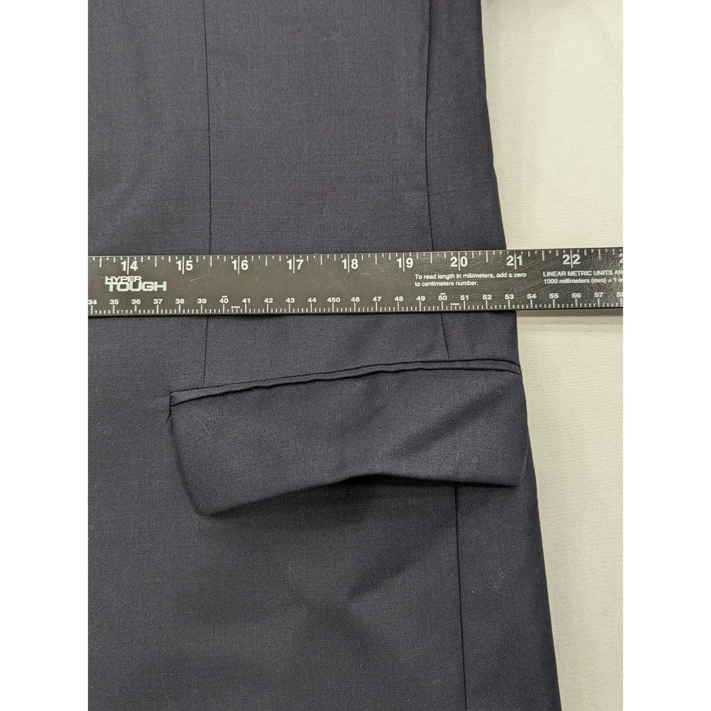 Lauren Ralph Lauren Sport Suit‎ Jacket Coat 40R Navy Gold Buttons Wool Blazer
